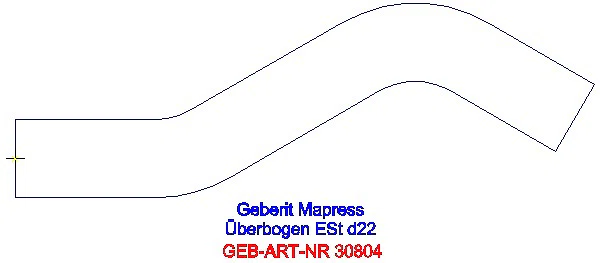 GE Mapress Edelstahl Überbogen d22_30804_A