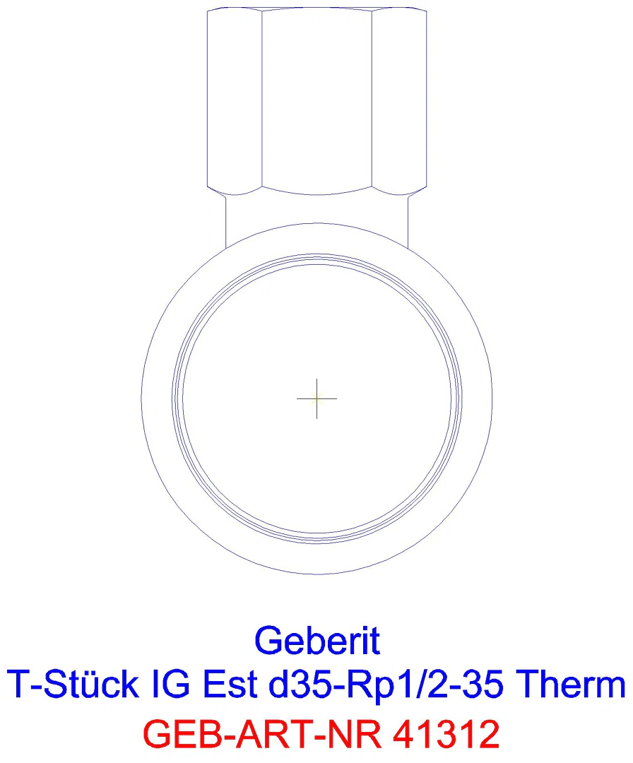 GE Mapress Therm T-Stück mit IG d28-Rp1/2-28_41312_l