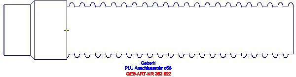 GE Pluvia Anschlussrohr flexibel d56_363.822.00.1_A
