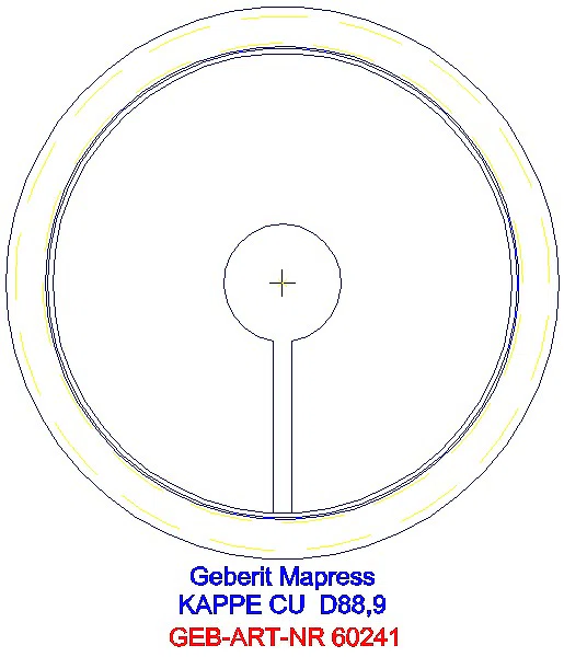 GE Mapress Kupfer Kappe d88,9_60241_L