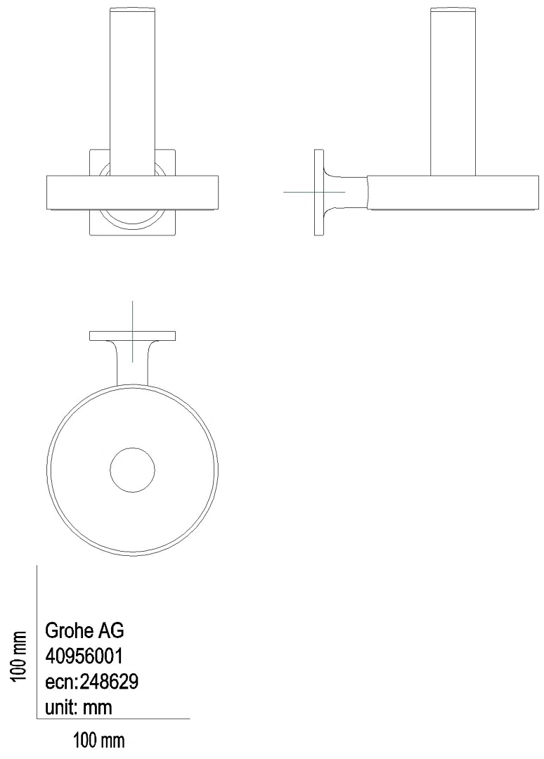 GROHE WC-Reservepapierhalter Allure 40956_1 hard graphite gebürstet