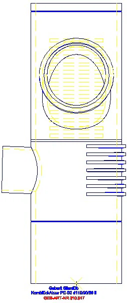 GE Silent-db20 Kombibogeneckabzweig 88,5Gr links d110/90/56_310.817.14.1_A