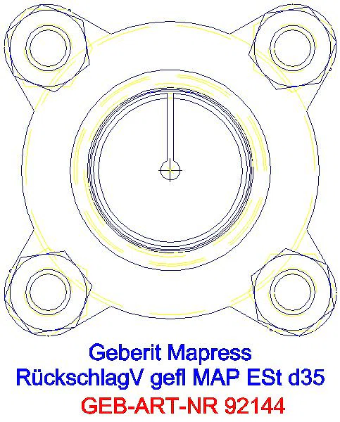 GE Mapress Rückschlagventil NPW geflanscht d35_92144_L