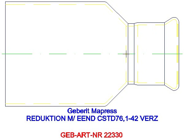GE Mapress C-Stahl Reduktion mit Einschubende d76.1-42 verzinkt_22330_L