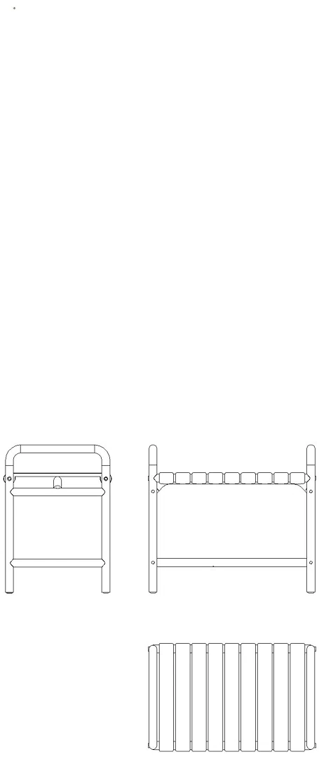 HEWI Duschbank Ser 801, B:688mm, Stützlast 300 kg aquablau