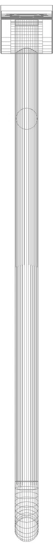 HEWI mobiler Stützklappgriff, L:750mm aquablau