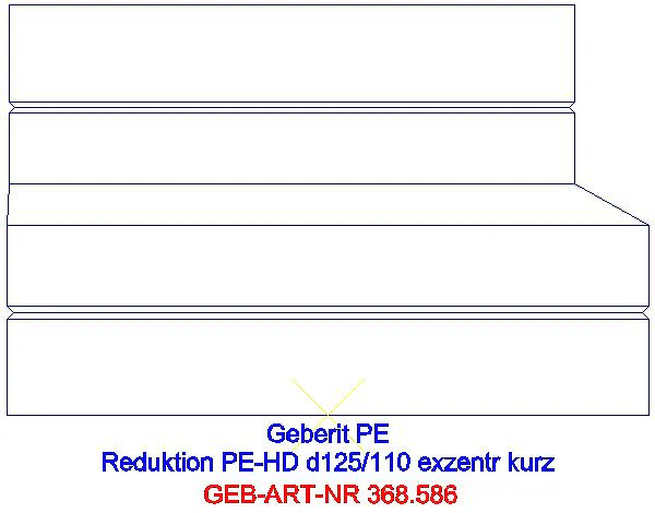 GE PE Reduktion exzentrisch kurz d125/110_368.586.16.1_A