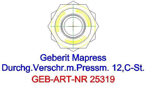 GE Mapress C-Stahl Verschraubung d12 verzinkt_25319_L