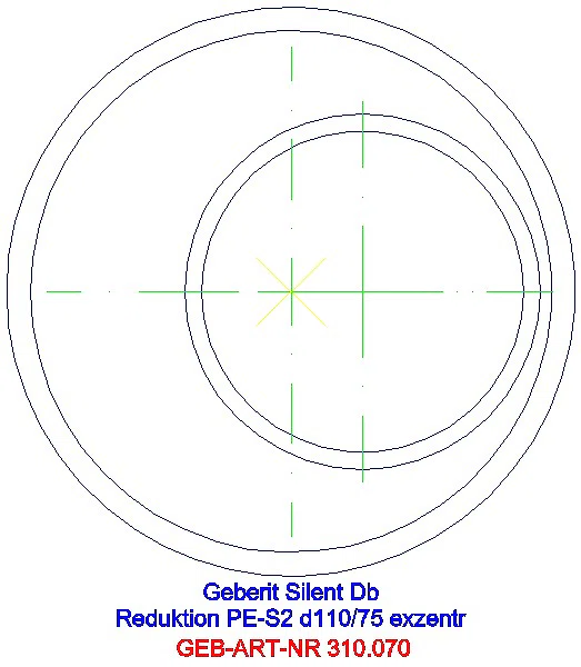 GE Silent-db20 Reduktion exzentrisch d110/75_310.070.14.1_G