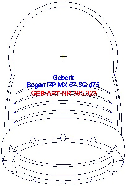 GE Silent-Pro Bogen 67,5Gr d75mm_393.323.14.1_G