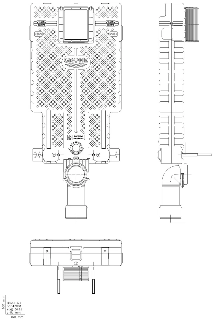 GROHE WC-Element Uniset 38643_1 mit Spülkasten GD 2