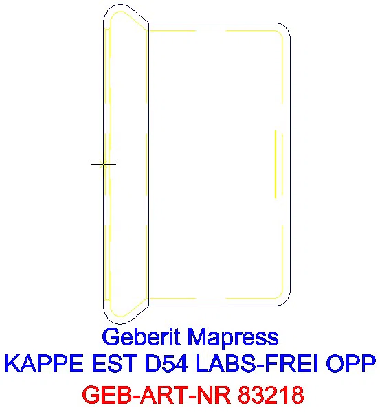 GE Mapress Edelstahl Kappe d54 (LABS-frei)_83218_G