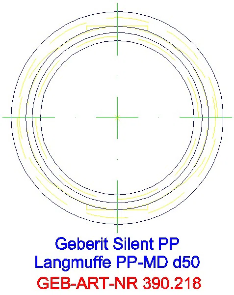 GE Silent-PP Langmuffe d50_390.218.14.1_G
