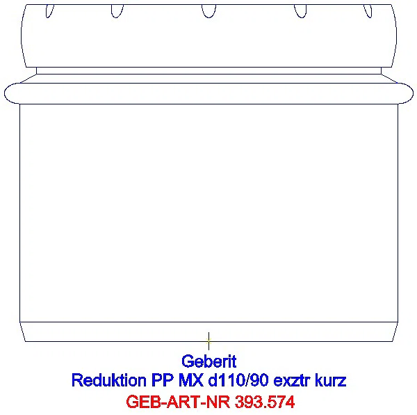 GE Silent-Pro Reduktion exzentrisch d110/90_393.574.14.1_A