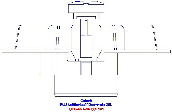 GE Pluvia Notüberlauf mit Ablaufleistung 25l/s_359.101.00.1_L