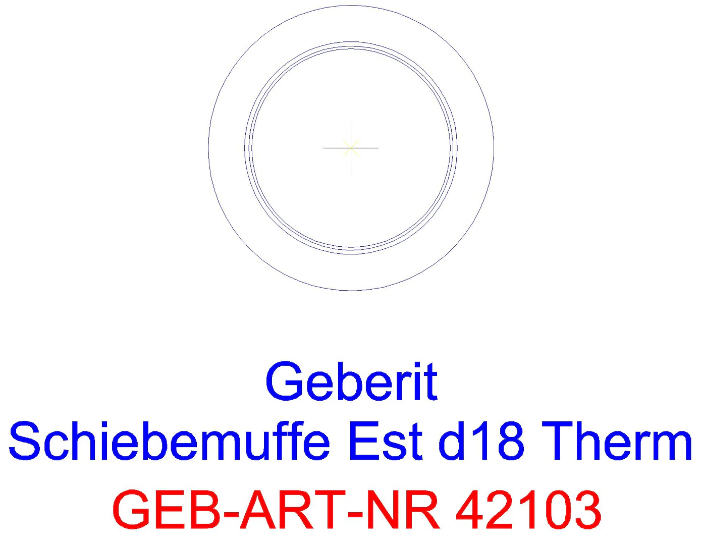 GE Mapress Therm Schiebemuffe d18 _42103_a