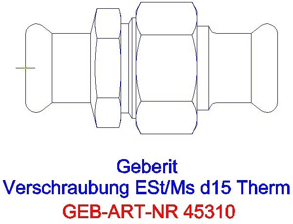 GE Mapress Therm Verschraubung d15 _45310_G