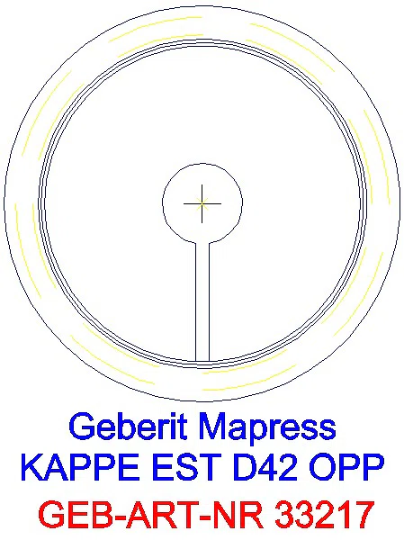 GE Mapress Edelstahl Kappe d42_33217_L