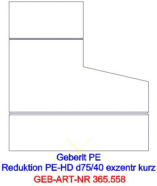 GE PE Reduktion exzentrisch kurz d75/40_365.558.16.1_A