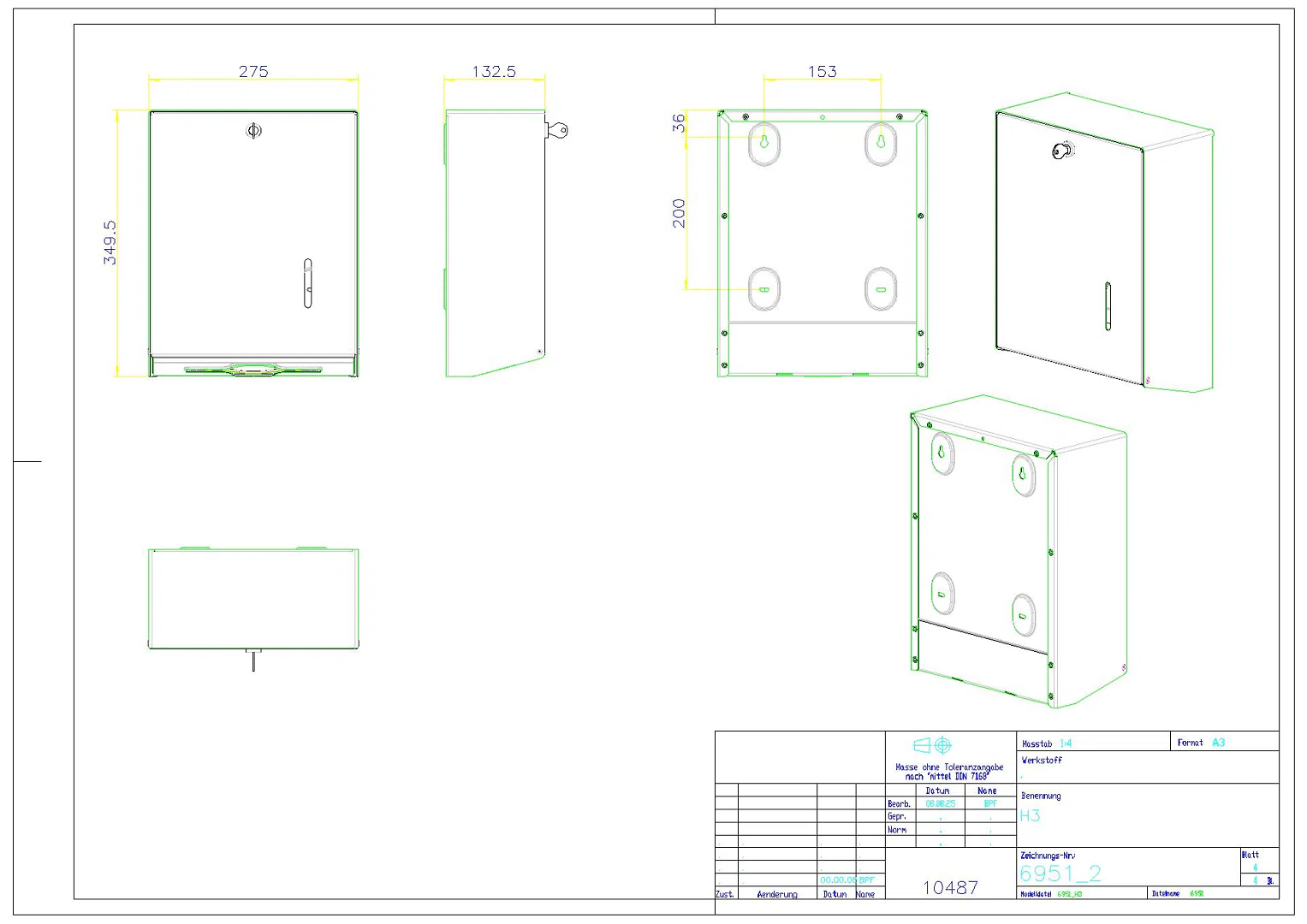 MediLine 750 Aluminium weiß, pulverbeschichtet