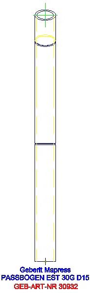 GE Mapress Edelstahl Passbogen 30Gr d15_30932_L