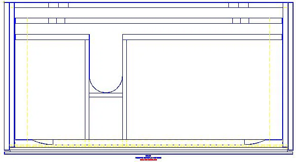 Xeno2 Unterschrank f. WT m. Ablg. re m. 2 Schubl., 88x53x46,2cm, weiß_500.515.01.1_G