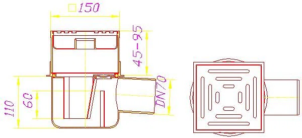 DALLMER Kellerablauf 57 AKE, DN 70