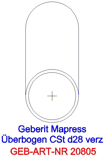 GE Mapress C-Stahl Überbogen d28 verzinkt_20805_L