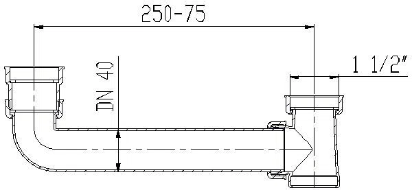 DALLMER Ablaufverbindung 020, 1 1/2"