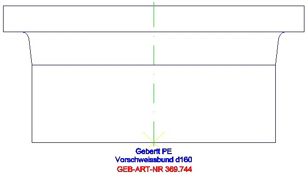 GE PE Vorschweissbund d160_369.744.16.1_L