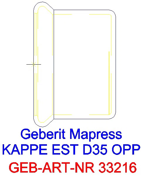 GE Mapress Edelstahl Kappe d35_33216_A