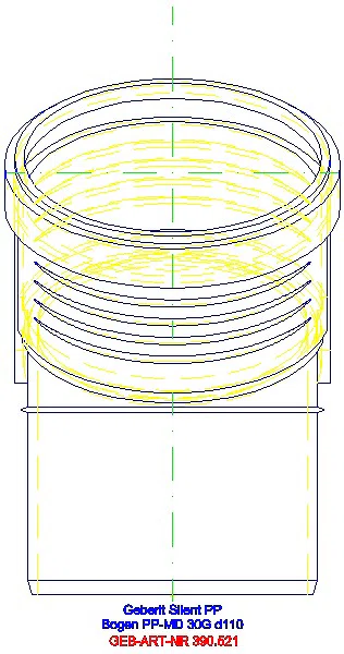 GE Silent-PP Bogen 30Gr d110_390.521.14.1_L