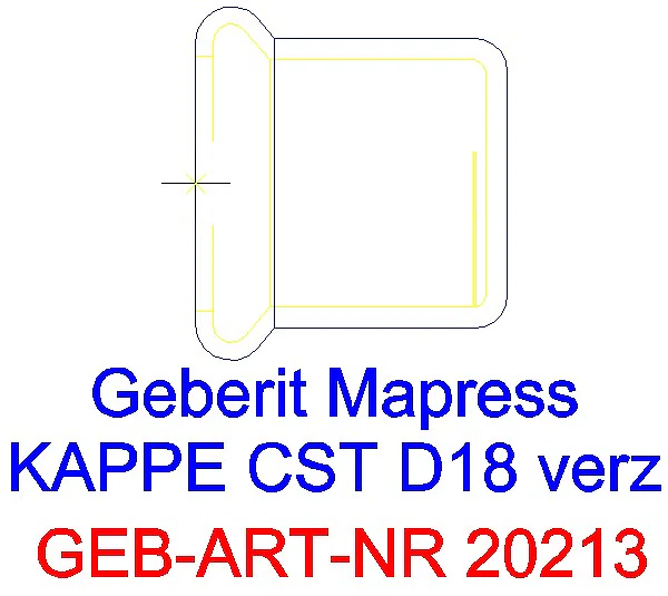 GE Mapress C-Stahl Kappe d18 verzinkt_20213_A