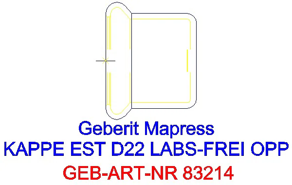 GE Mapress Edelstahl Kappe d22 (LABS-frei)_83214_G
