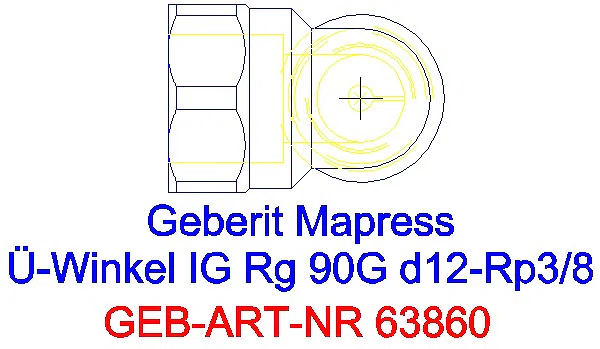 GE Mapress Kupfer Übergangswinkel 90Gr mit IG Rg d12-Rp3/8_63860_G