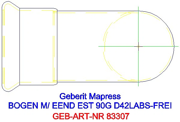 GE Mapress Edelstahl Bogen 90Gr d42 mit Einschubende (LABS-frei)_83307_G