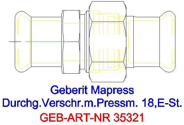 GE Mapress Edelstahl Verschraubung d18_35321_A