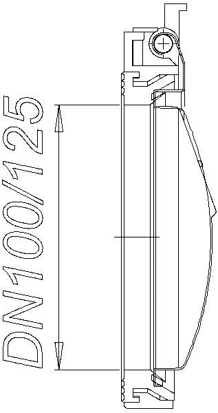 DALLMER Pendelklappe 2000 zu Stausafe DN 100/125