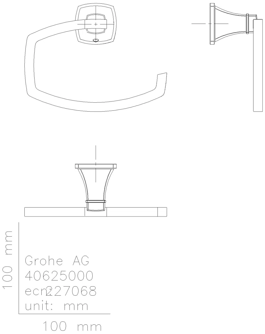 GROHE WC-Papierhalter Grandera 40908 chrom/gold