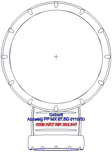 GE Silent-Pro Abzweig 87,5Gr d110/50_393.547.14.1_G