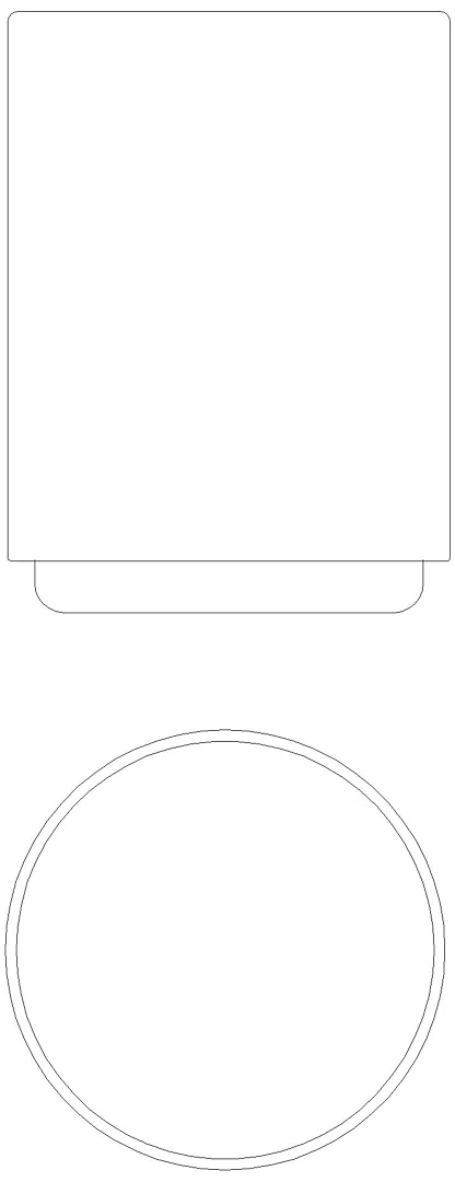 HEWI Becher d:60mm, mit Polybeutel rubinrot