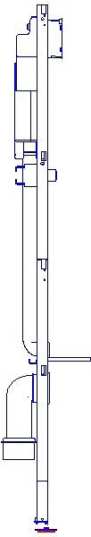 GE Duofix Element f. Ausguss-B, 175 cm m. SPK-Anschl., Sigma UP-SPK, Wandarm.AP_111565002_L