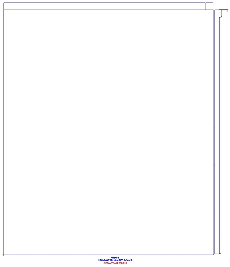 Acanto Unterschrank für WT, 1 Schubl. 1 Innenschubl., 74x53,5x47,5cm, lava_ge2s_500611jk2_l