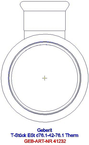 GE Mapress Therm T-Stück reduziert d76.1-42-76.1_41232_L