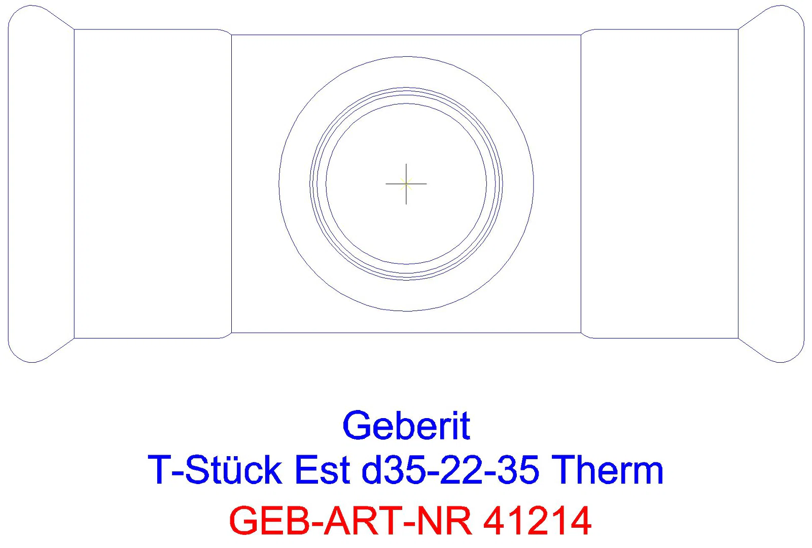 GE Mapress Therm T-Stück reduziert d35-18-35_41214_g
