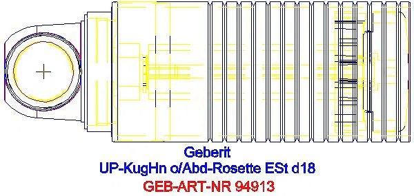 GE Mapress UP-Kugelhahn d18 mit Abdeckrosette Edelstahl_94913_G