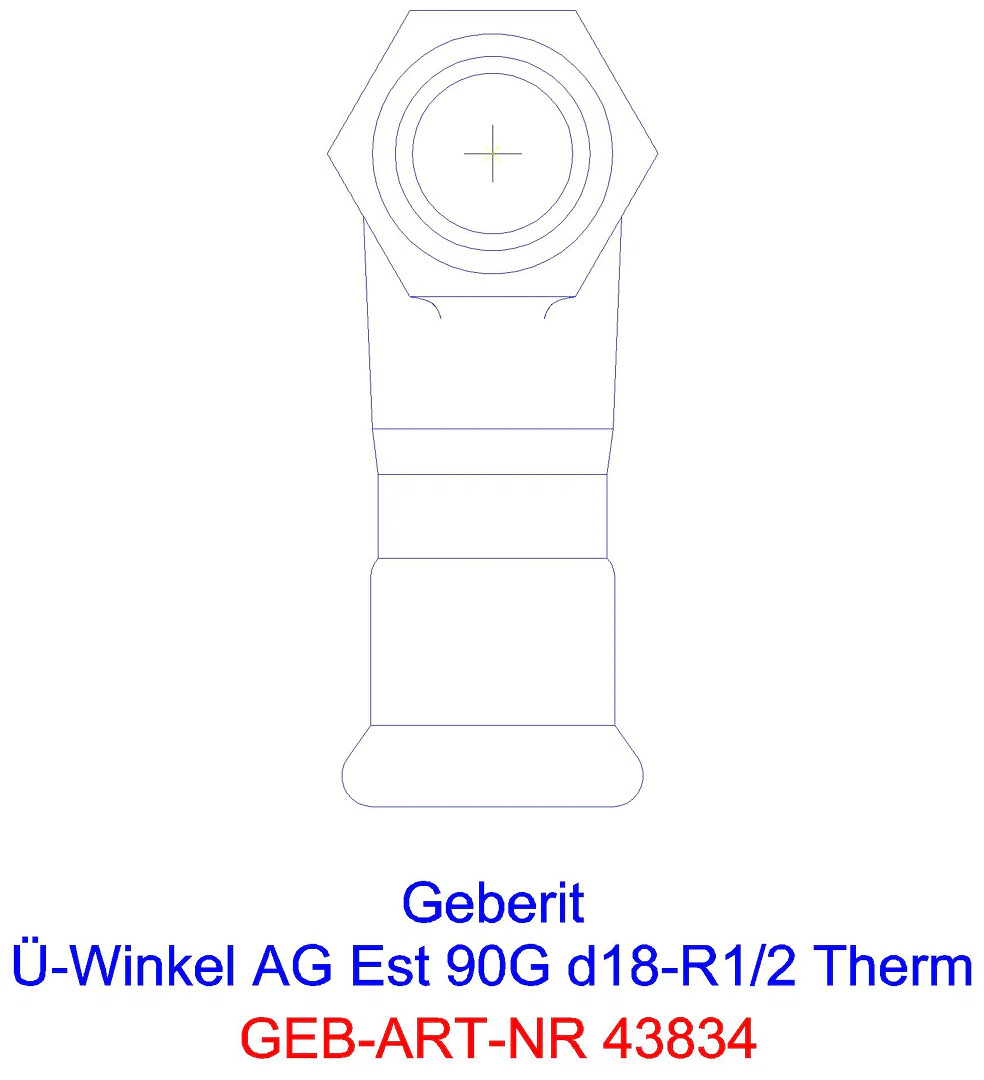 GE Mapress Therm Übergangswinkel 90Gr mit AG d15-R1/2_43834_a