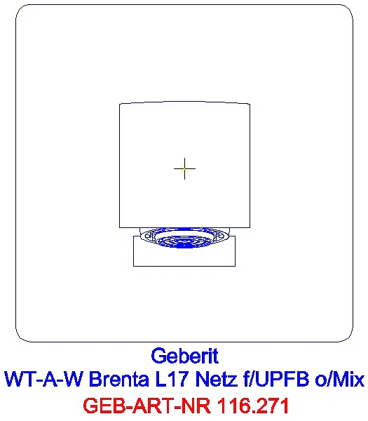 GE Waschtischarmatur Brenta Wandmontage mit UP-Funktion Netz L 17cm o. Mischer_116.271.21.1_A