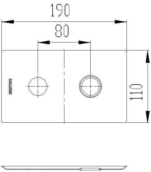 DALLMER Abdeckplatte zu 405/406, Edelstahl