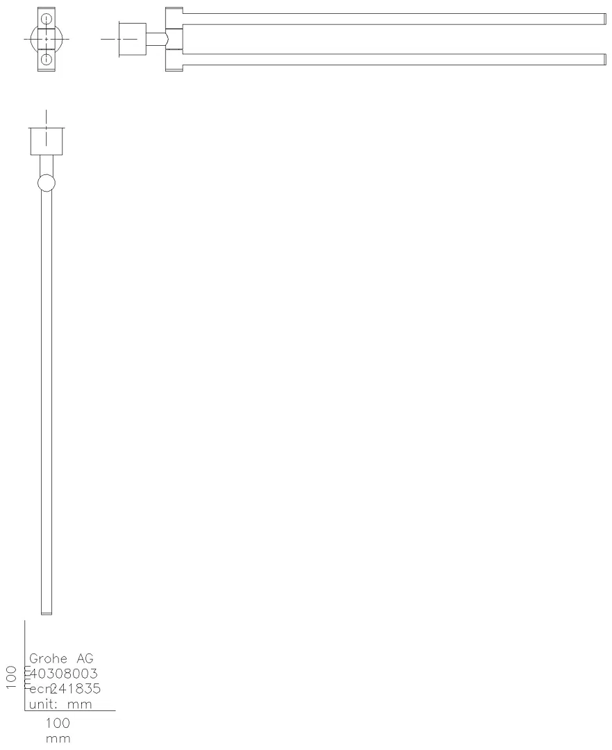 GROHE Handtuchhalter Atrio 40888 2-armig supersteel